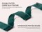 Green Ribbon Double Face Silky Satin Ribbon 5/8" Crepe Silk Like Handmade Frayed Fringe for Christmas Gift Wrapping Wedding Bridal Bouquets Holiday Decor 15 Yard Dark Green